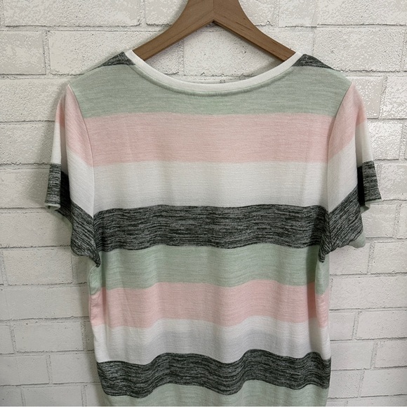 MARKET & SPRUCE Stitch Fix Striped Scoop Neck Tee Shirt - Picture 7 of 9